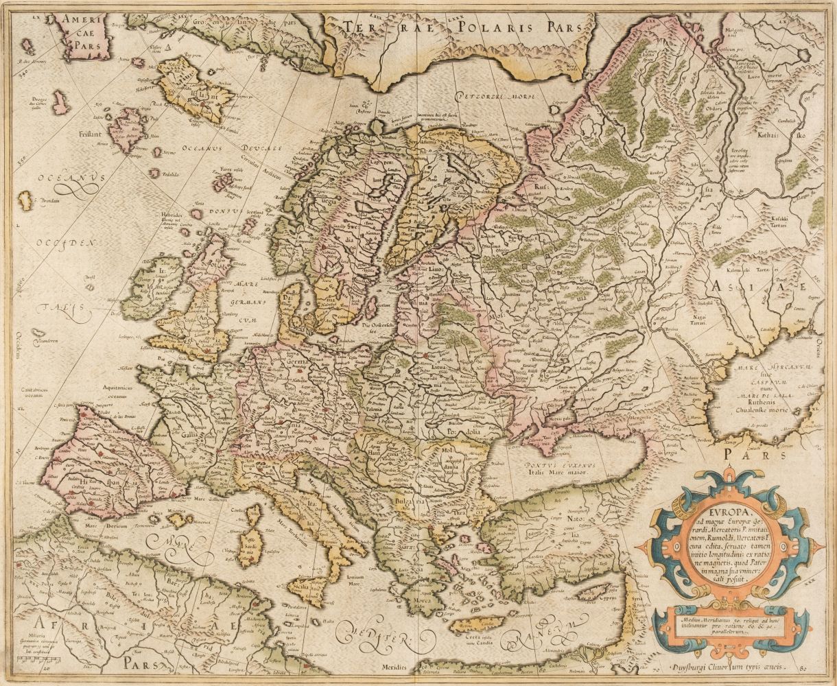 Lot 168 - Europe. Mercator (Gerard), Europa ad Magnae