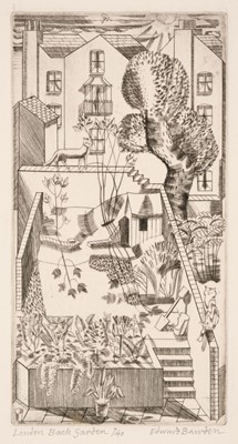 Lot 313 - Bawden (Edward, 1903-1999). London Back Garden circa 1927-1929