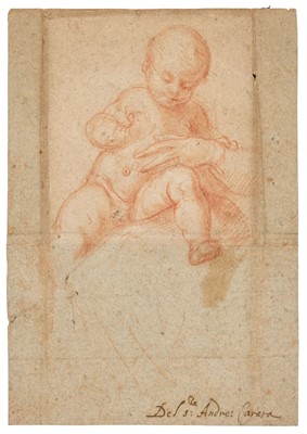 Lot 201 - Lombardy School, 16th Century. Infant, sanguine chalk