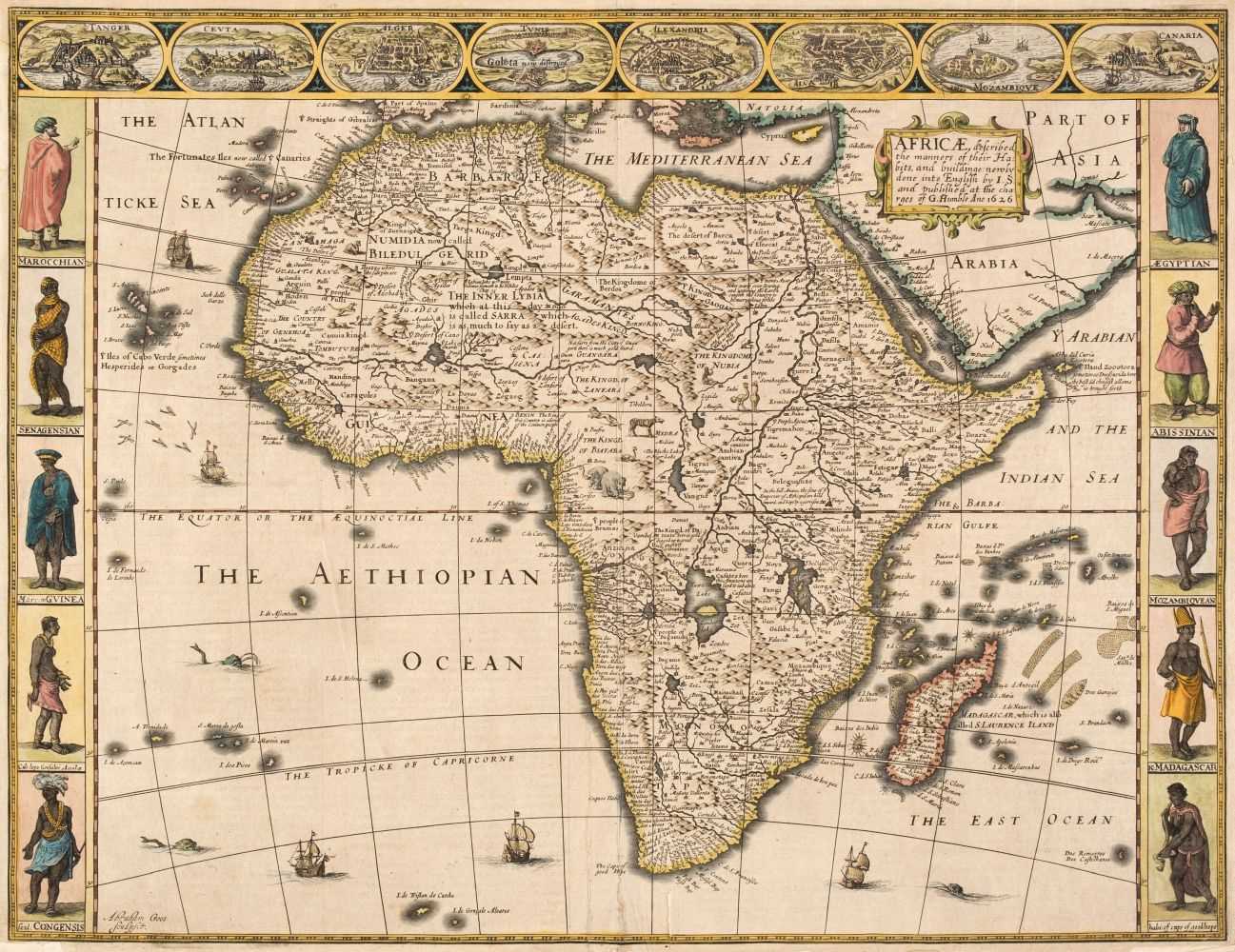 Lot 143 - Africa. Speed (John), Africae described..., G. Humble, 1626