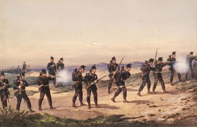 Lot 263 - Norie (Orlando, 1832-1901). The Rifle Brigade, a group of 4 military scenes