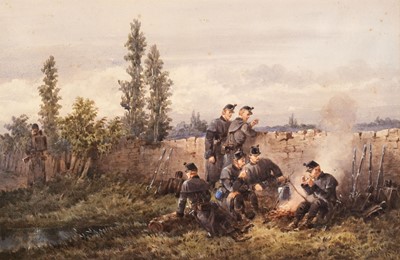 Lot 263 - Norie (Orlando, 1832-1901). The Rifle Brigade, a group of 4 military scenes