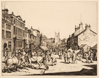 Lot 314 - Holmes (Kenneth, 1902-1994). Horse Fair at Skipton...,  & others