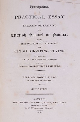 Lot 130 - Dobson (William). Kunopaedia, 2nd edition, 1817