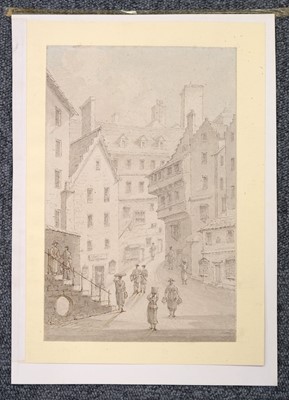 Lot 229 - Sunderland (Thomas, 1744-1828). View Looking up the West Bow from the Cowgate, Edinburgh