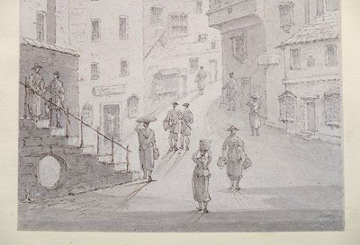 Lot 229 - Sunderland (Thomas, 1744-1828). View Looking up the West Bow from the Cowgate, Edinburgh