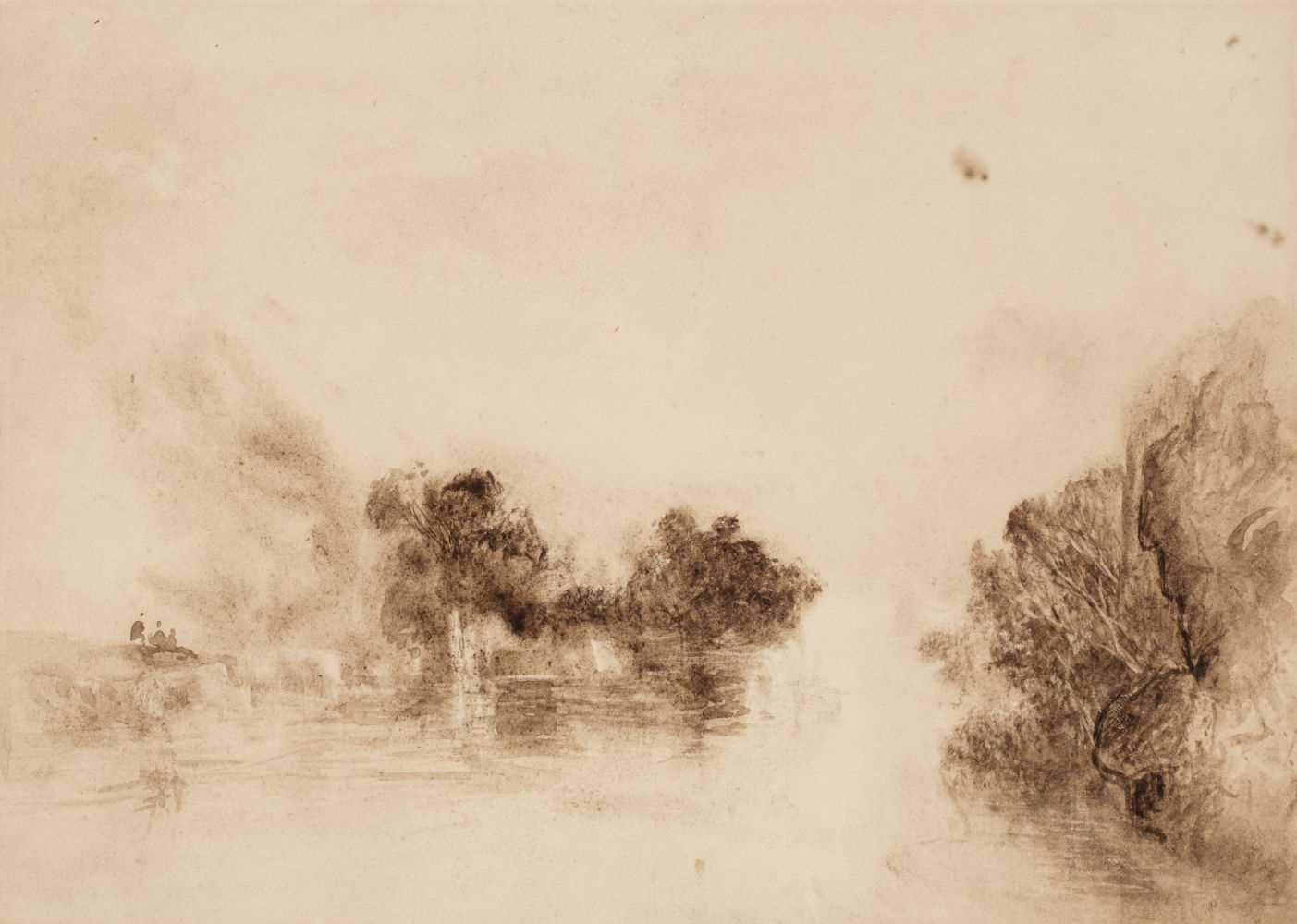 Lot 254 - Prout (John Skinner, 1806-1876). River Study,