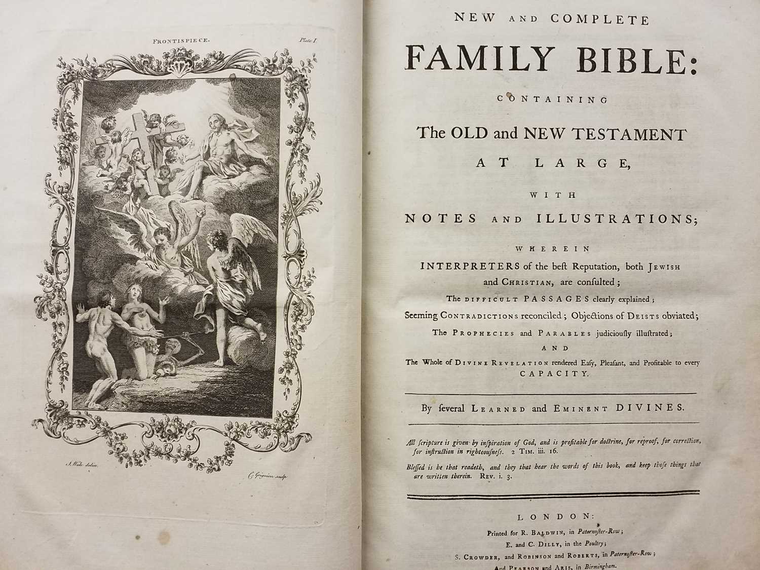 Lot 431 - Bible, 1770