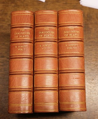 Lot 408 - Jowett (Benjamin). The Dialogues of Plato, 4th edition 4 volumes, Oxford: The Clarendon Press, 1953