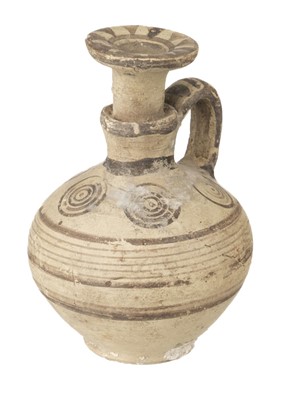 Lot 119 - Cyprus. A Cypro-Archaic period terracotta poppy flask, Iron Age circa 750-600 BC