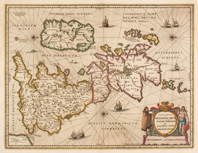 Lot 152 - British Isles. Jansson (Jan & Ortelius Abraham), Insularum Britannicarum Acurata..., 1646