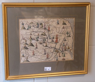 Lot 161 - Drayton (Michael). Untitled allegorical map of Yorkshire, circa 1622