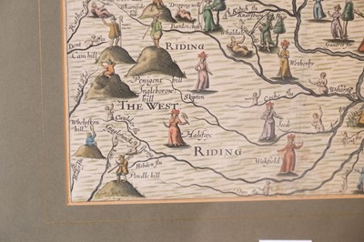 Lot 161 - Drayton (Michael). Untitled allegorical map of Yorkshire, circa 1622