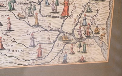 Lot 161 - Drayton (Michael). Untitled allegorical map of Yorkshire, circa 1622