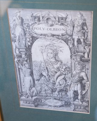 Lot 161 - Drayton (Michael). Untitled allegorical map of Yorkshire, circa 1622