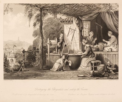 Lot 92 - Wright (R.G, Thomas Allom). China in a Series of Views, 4 volumes in 2, [1843]