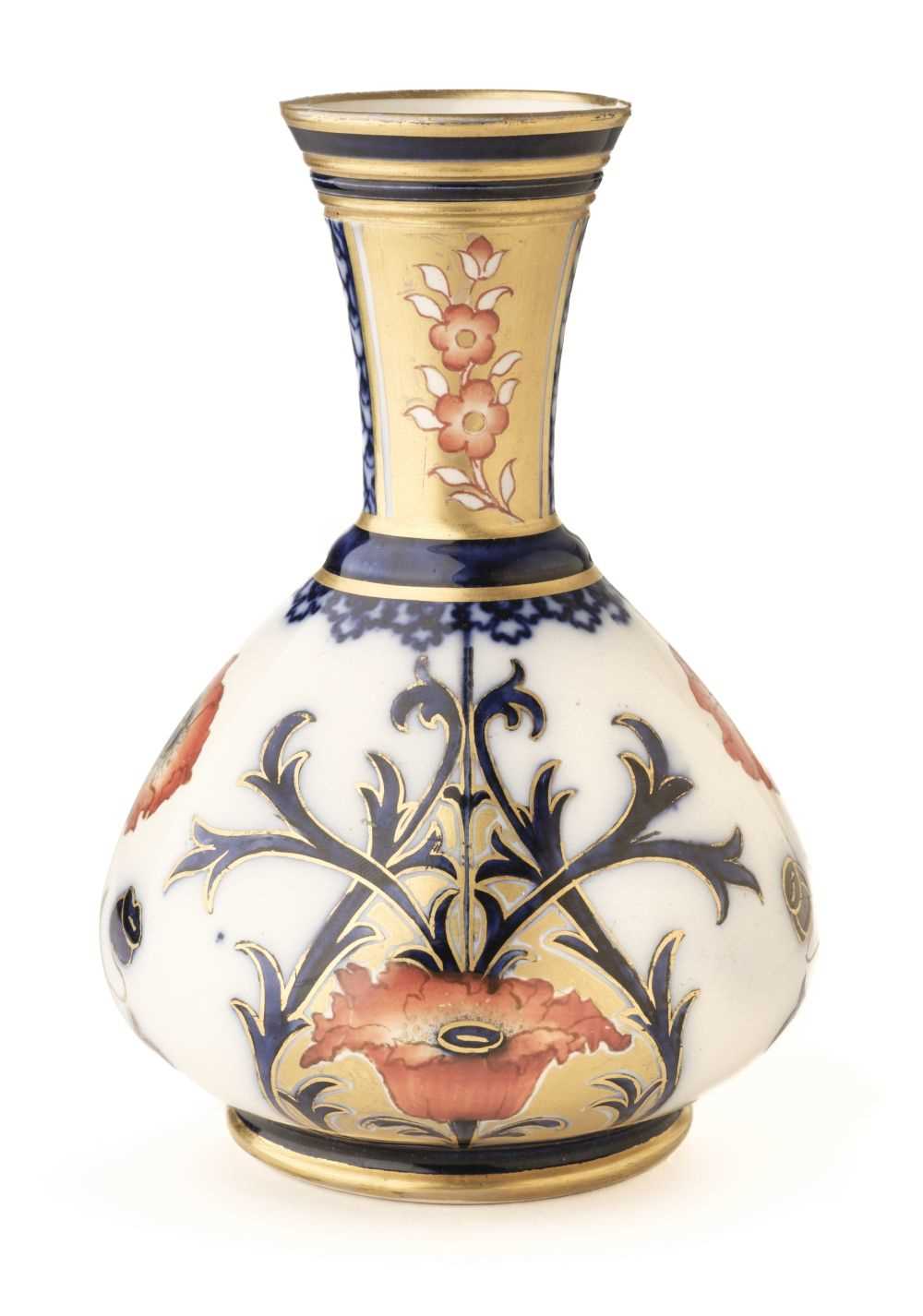 Lot 9 - Moorcroft. A Moorcroft Macintyre Aurelian pattern vase