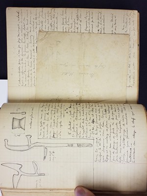 Lot 40 - Hottot (Robert, 1884-1939). An original illustrated manuscript diary by Hottot of his expedition