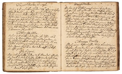 Lot 256 - Cookery Receipts. A German manuscript cookery receipts book, c. 1781-1820