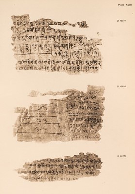 Lot 50 - Kaye (G.R). The Bakhshālī Manuscript, a study in mediaeval mathematics, 3 parts in 2, 1927-33