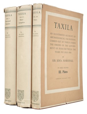 Lot 53 - Marshall (John). Taxila, 1st edition, 3 volumes, Cambridge: Cambridge University Press, 1951