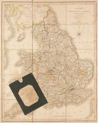 Lot 163 - England & Wales. A collection of six folding maps, 19th century
