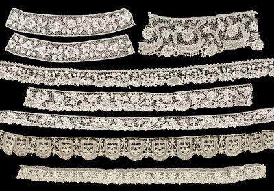 Lot 167 - Lace. Six lengths of Youghal lace, Ireland, 19th century