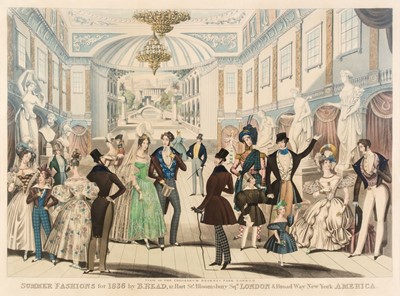 Lot 223 - Fashion. Hunt (C.), View in the Colosseum Regents Park, Summer Fashions for 1836