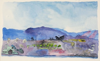 Lot 405 - Procktor (Patrick, 1936–2003). Coastal Mediterranean Landscape, watercolour, signed