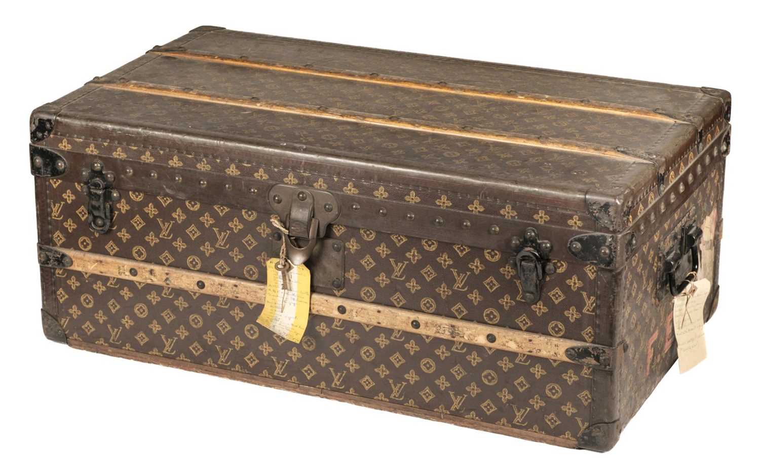 Lot 24 - Louis Vuitton Cabin Trunk. Stencilled monogrammed canvas, circa 1930
