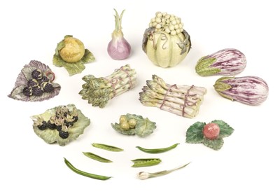 Lot 1 - Anne Gordon Vegetables. A collection of Anne Gordon ceramic vegetables circa 1980