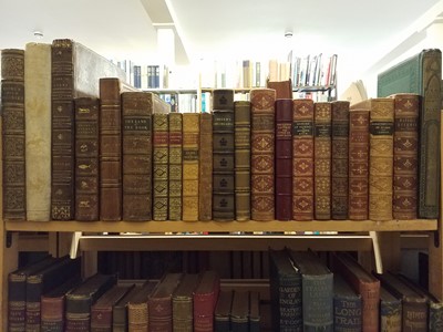 Lot 486 - Bindings. A large collection of 19th & early 20th-century leather bindings & literature