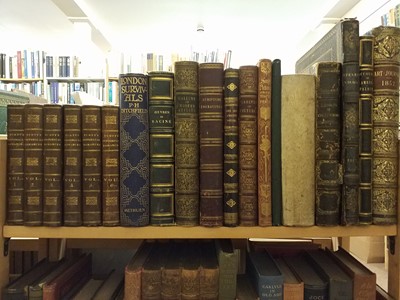 Lot 486 - Bindings. A large collection of 19th & early 20th-century leather bindings & literature