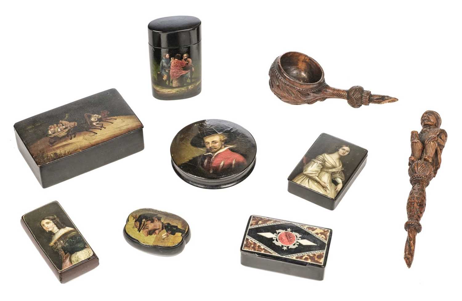 Lot 29 Papier M ch Boxes An Early 19th Century lot-29-papier-m-ch-boxes-an-early-19th-century