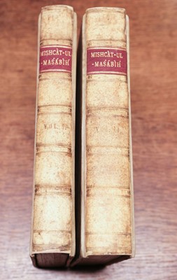 Lot 51 - Khaṭib al-Tibrizi (Muḥammad). Mishcat-ul-masabih or a collection of the most authentic traditions, 2 vols., 1809-10