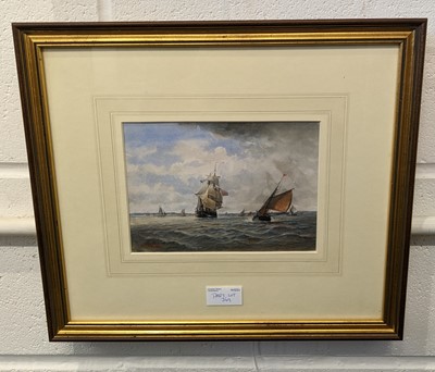 Lot 161 - Moore (Robert, 1905-1963). Shipping near a Harbour, oil on canvas..., and one other