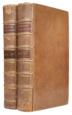 Lot 330 - Johnson (Samuel). A Dictionary of the English Language, 4th edition, 2 volumes, 1773