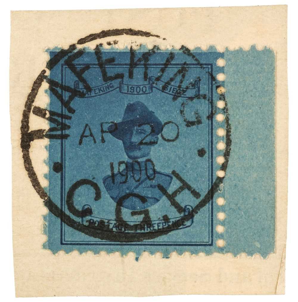 Lot 300 - Mafeking. 1900 3d General Baden-Powell