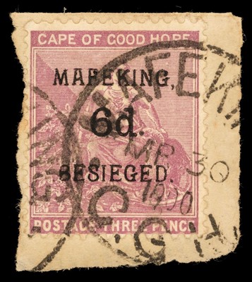 Lot 302 - Mafeking. 1900 Overprint on Cape