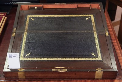 Lot 255 - Brierley Family Papers. A collection of papers contained in a Victorian rosewood writing slope