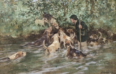 Lot 342 - Armour (George Denholm, 1864-1949). Otter Hounds