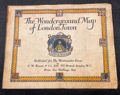 Lot 190 - London. Gill (MacDonald), The Wonderground Map of London Town, 1914