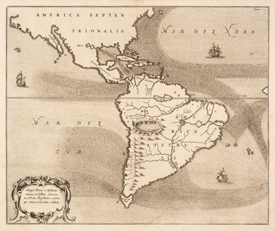 Lot 143 - Americas. Kircher (Athanasius), Mappa Fluxus et Refluxus..., Amsterdam, circa 1665