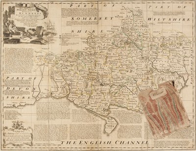 Lot 167 - Folding County Maps. A collection of 12 maps, 18th & 19th century