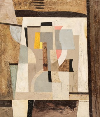 Lot 358 - McGurk (Colin, 20th Century). Composition 90757, circa 1960, oil on board