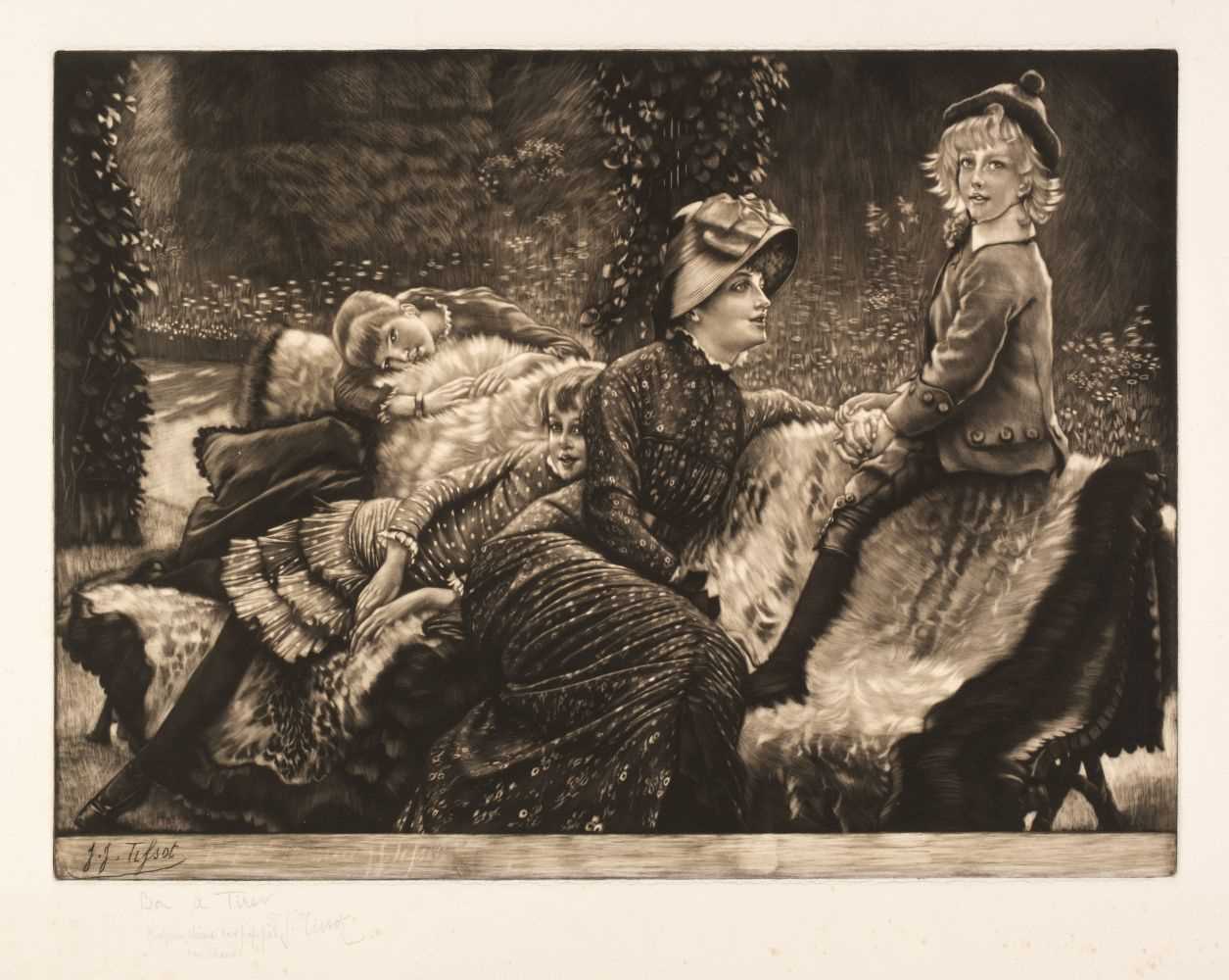 286 - Tissot (J. J. J., 1836-1902). Le Banc de Jardin, 1883