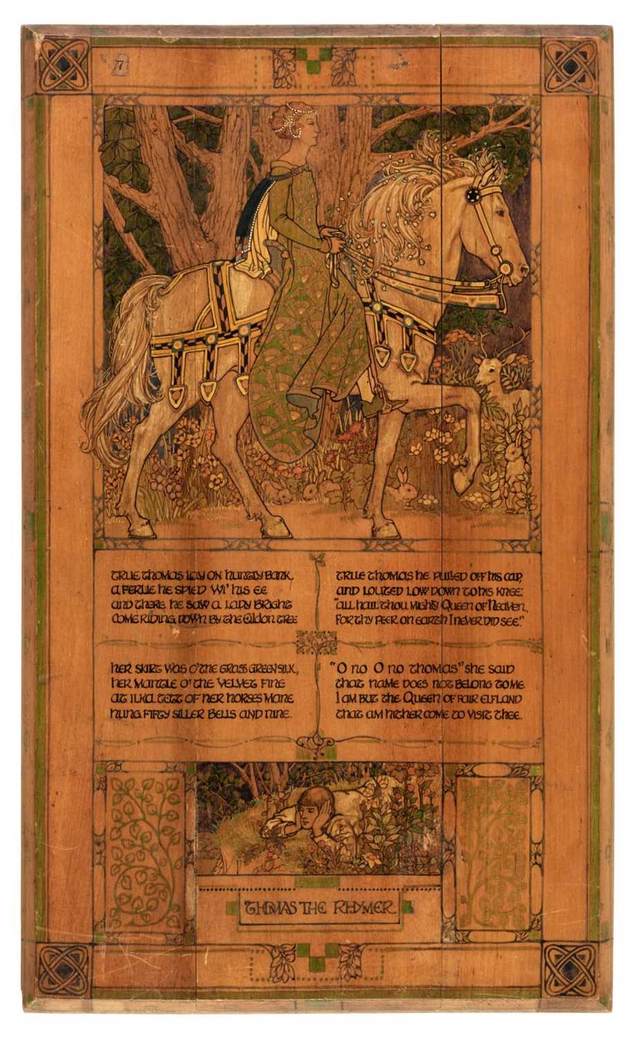 Rhimer Lot 373 - Arts & Crafts. Thomas the Rhymer, circa 1910