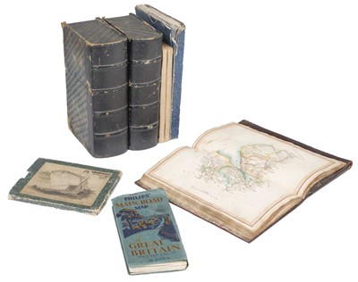 Lot 168 - Folding Maps. A collection of eight maps, 19th century