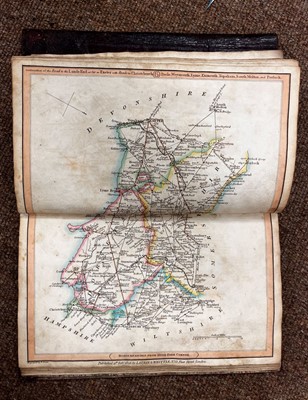 Lot 168 - Folding Maps. A collection of eight maps, 19th century