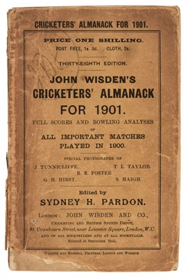 Lot 457 - Wisden. 11 volumes, 1900-1910